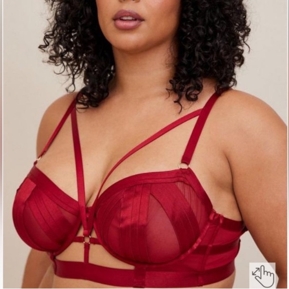 Torrid Red Strapy Bra - Lingerie